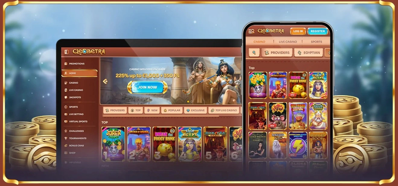 CleoBetRa mobile slots live casino and bonus features